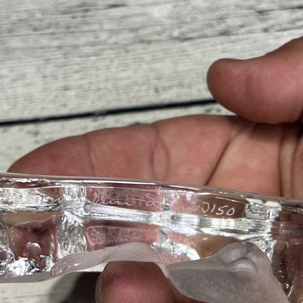 Mats Jonasson Crystal Art Glass Baby Seal Sculpture Signed And Numbered J150 - Picture 5 of 8